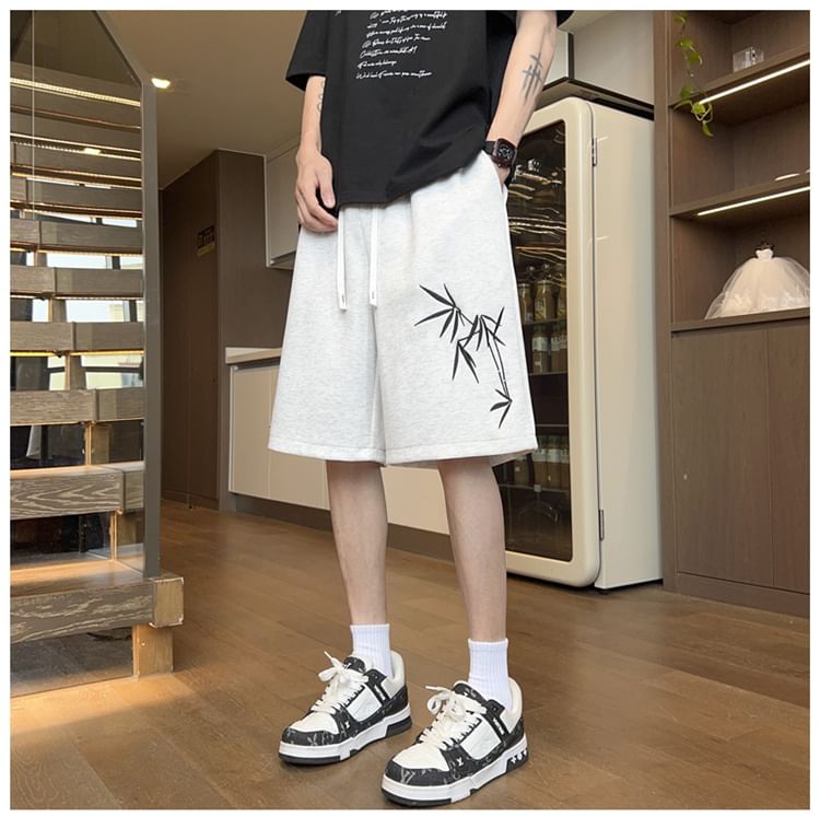 Derbundy - korte mouwen geborduurde sweatshorts