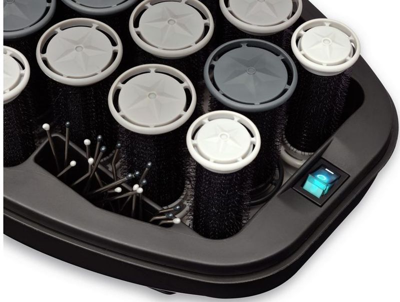 Carmen - C-5040 Pro Roller Set - Zwart/Grijs/Wit - Haarstylers