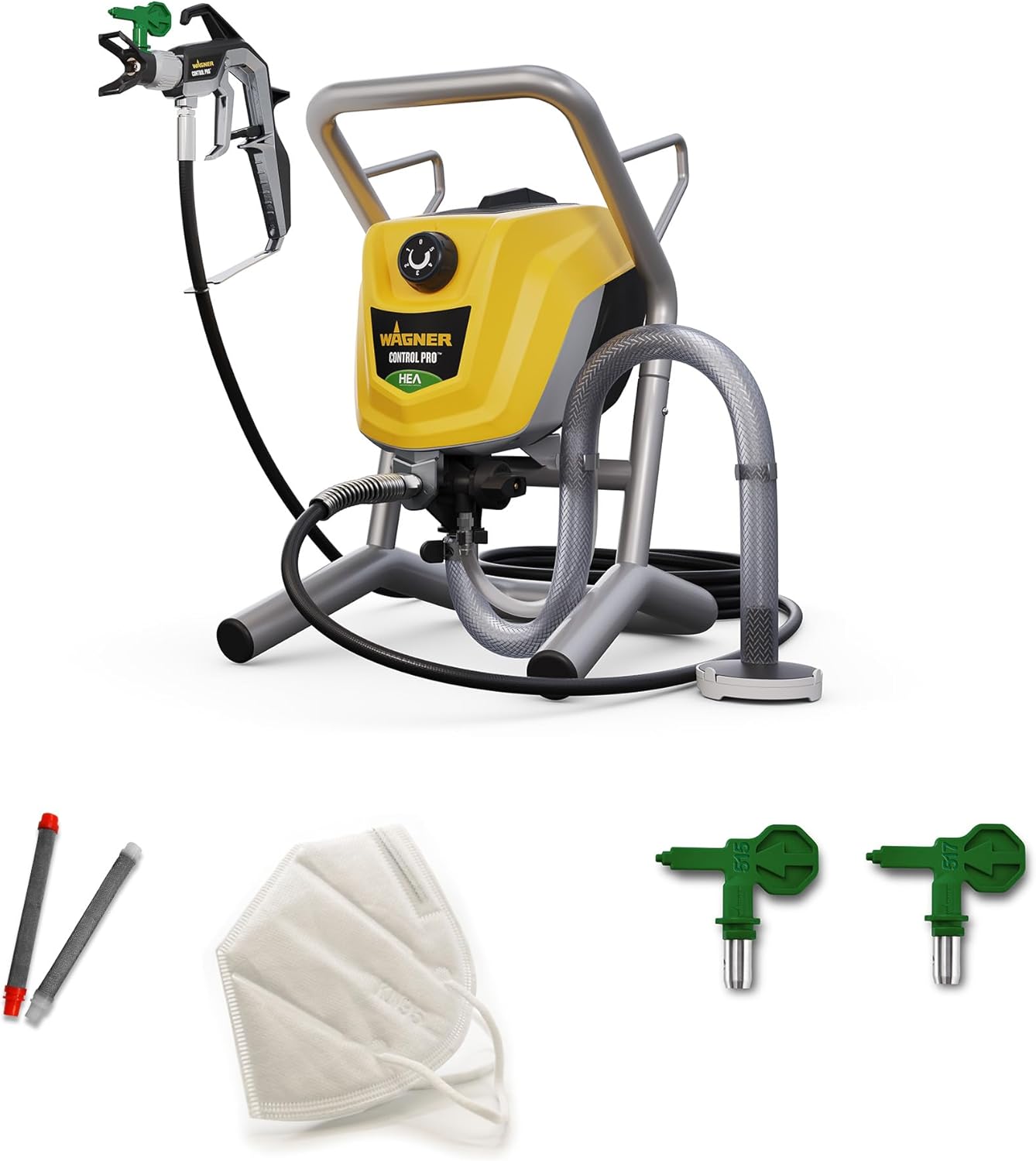 WAGNER Système de Peinture par pulvérisation Airless Control Pro 250 M pour peintures murales, sous Couches, Vernis & lasures, 15 m²-2 Min, réglage de la Pression, 110 Bar, Tuyau 9 m