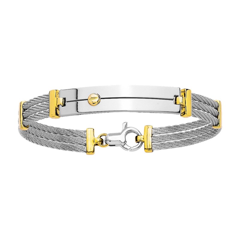 Bracelet homme - Or 18 Carats - Longueur : 18 cm