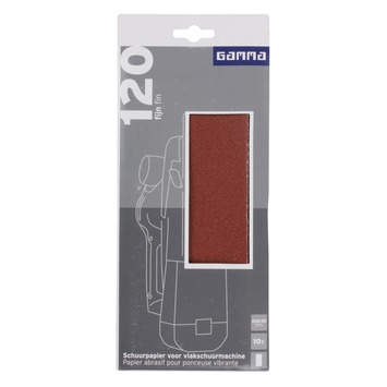 GAMMA schuurpapierk120 fase 93x230 blauw 10