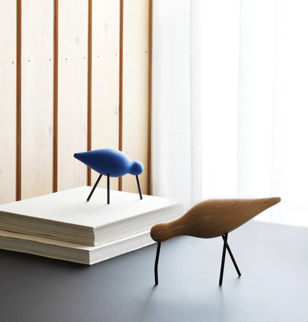Normann Copenhagen  Shorebird, natur med sorte ben - lille