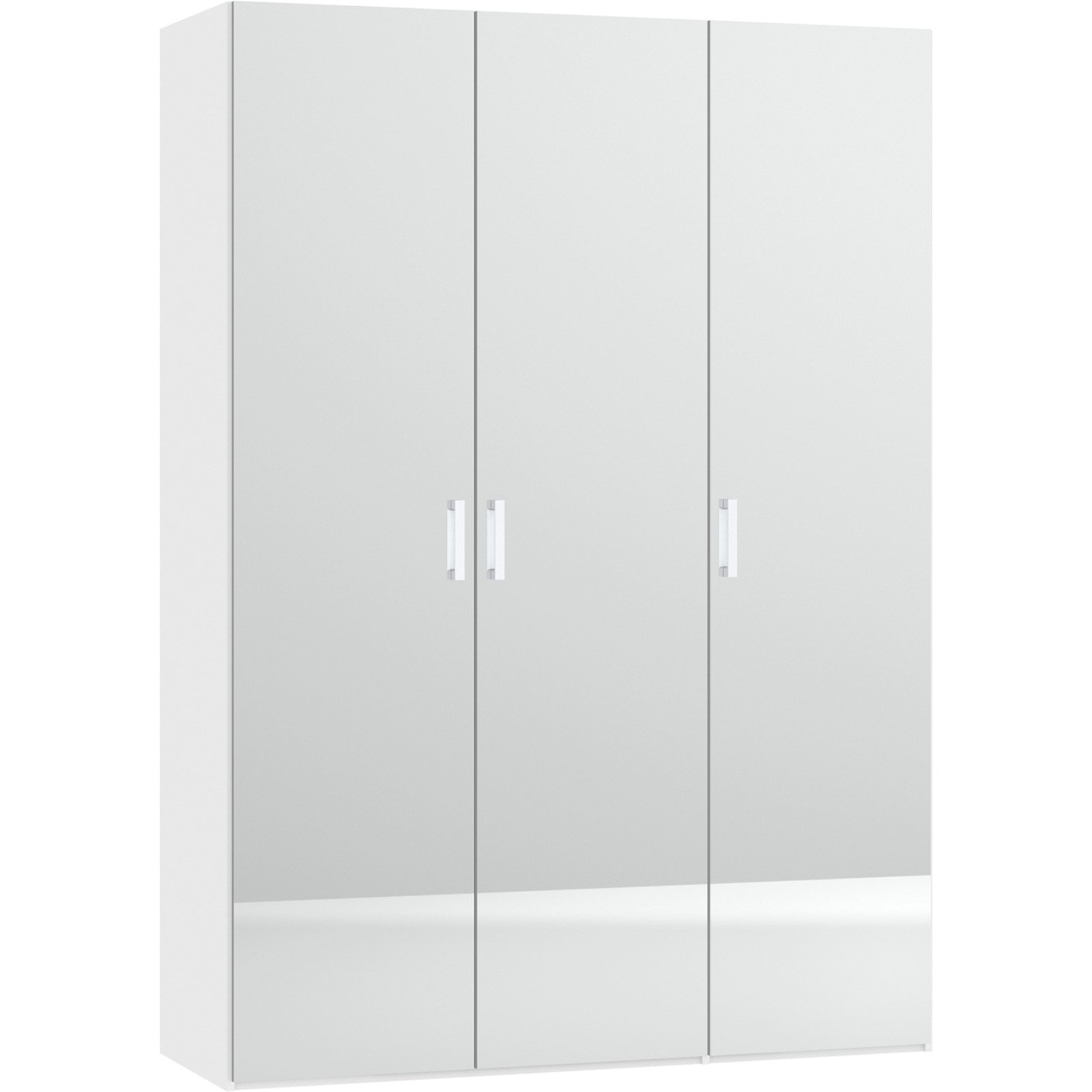 Schrank Schweizer 109 weiss, mit Spiegel