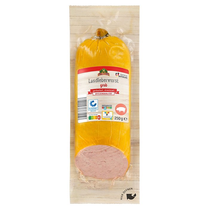GUT DREI EICHEN Landleberwurst 250 g, Grob