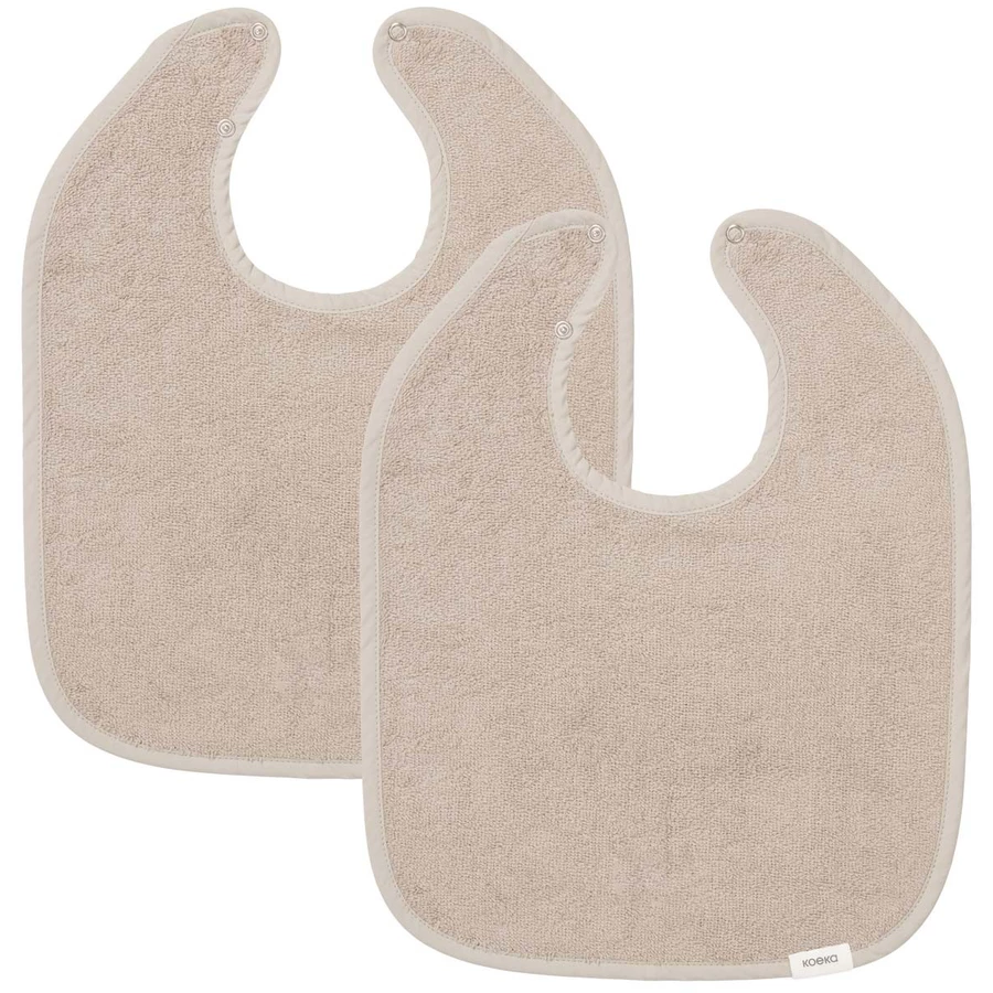 koeka Lätzchen 2-pack Dijon Daily Taupe