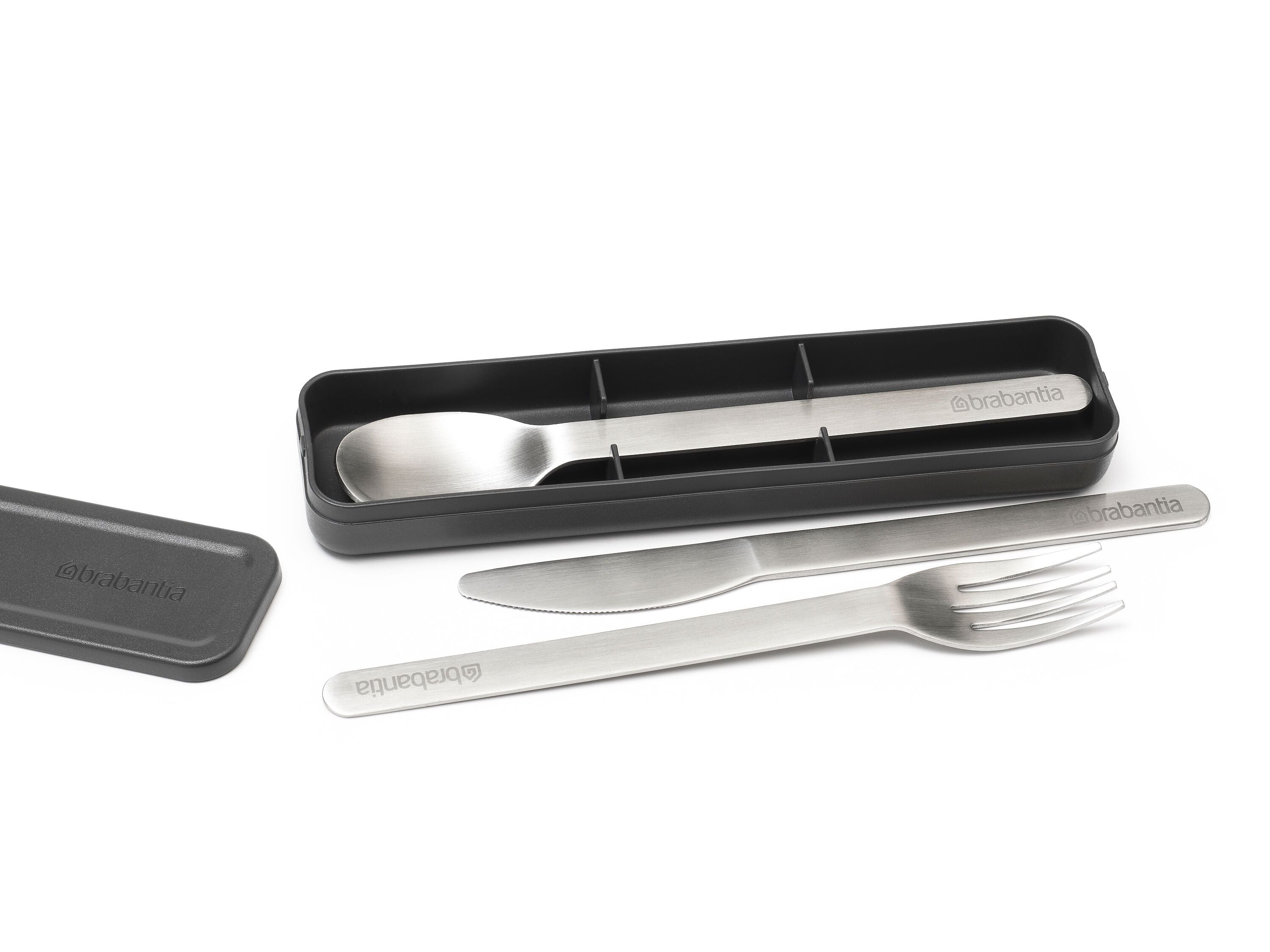 brabantia MAKE & TAKE Besteck-Set - Dunkelgrau / B: 18.5 x T: 4.5 x H: 2.3