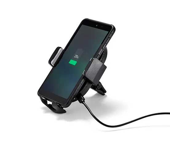 Smartphone-Halterung mit Ladefunktion