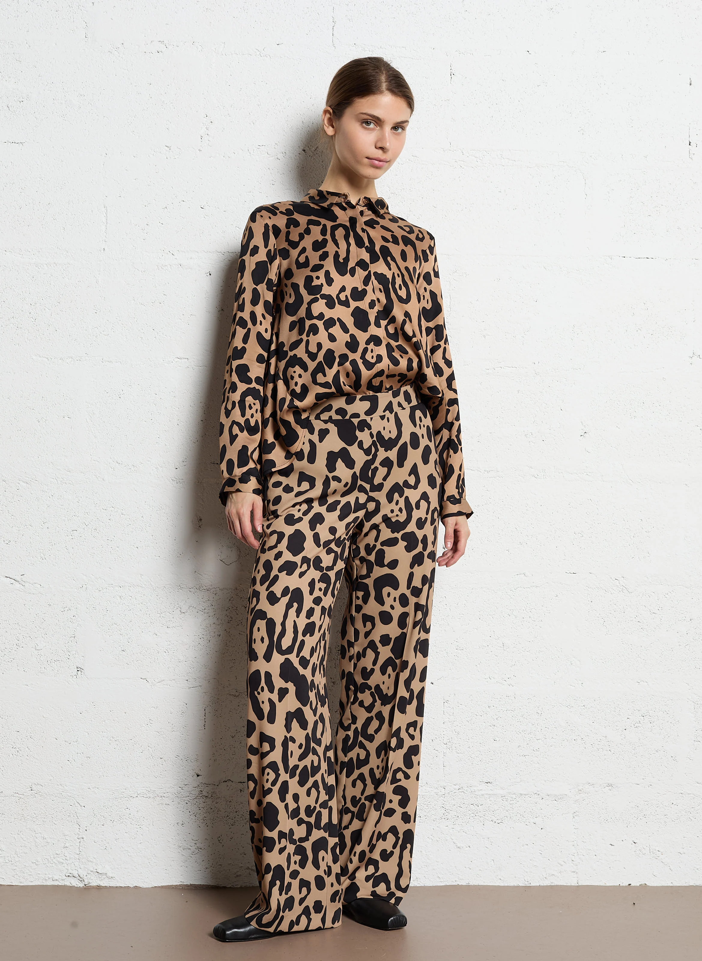 Pantalon large imprimé | Multicolore