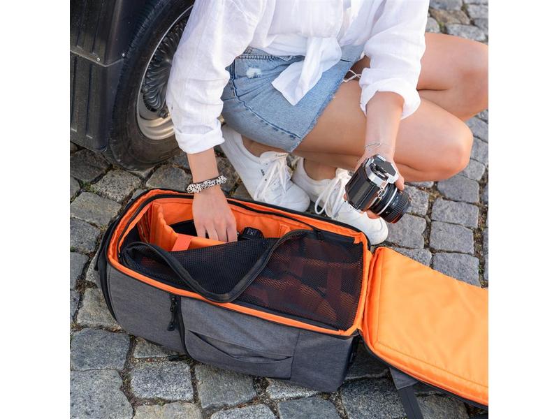 Dörr Fotorucksack Prag Go Grau Bester Schutz für Ihr Equipment und optimalen Tragekomfort