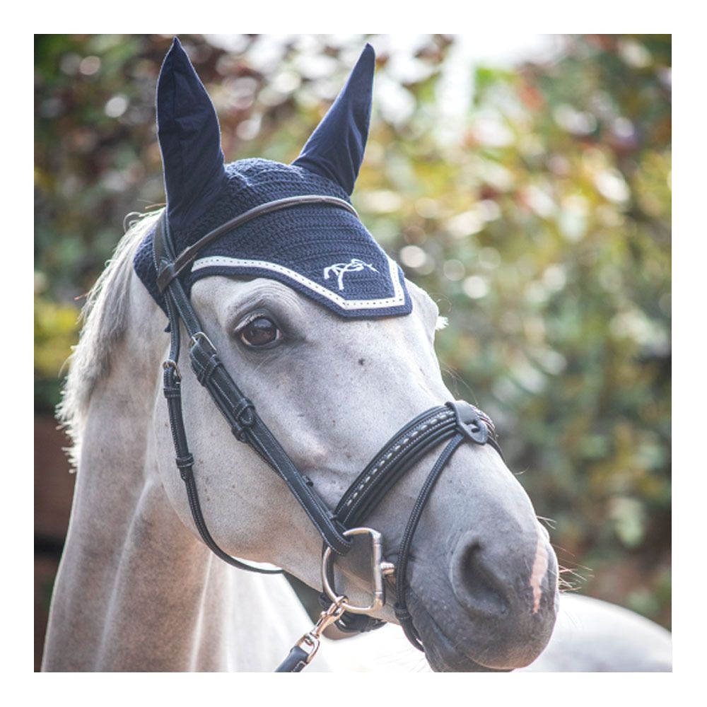 Pénélope FLYCOTTON - Bonnet anti-mouches marine