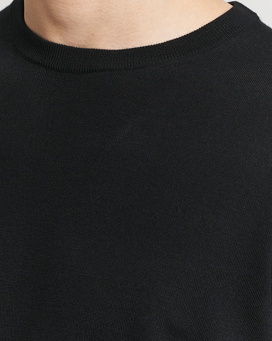Filippa K Merino Round Neck Sweater Black