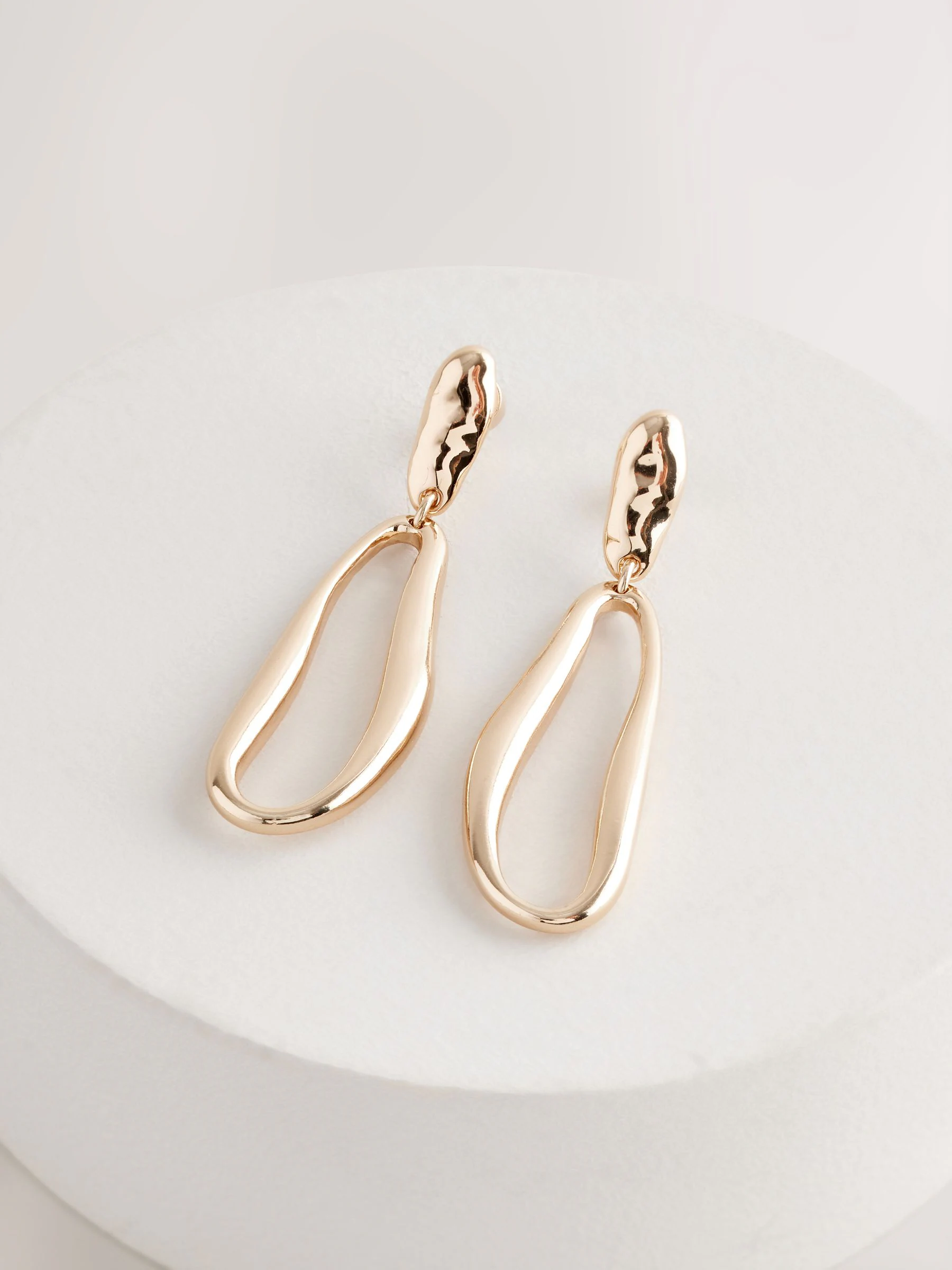 Goudkleurig - Molten Drop Earrings