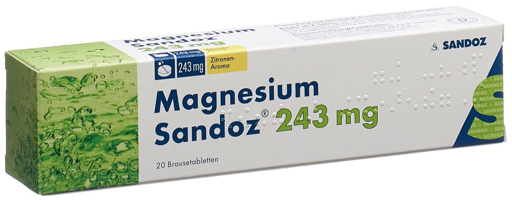 MAGNESIUM Sandoz<br>20 Stück, Dose, Brausetablette