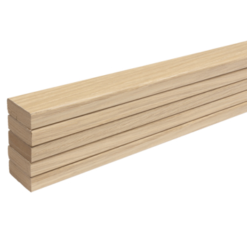 Lattenwand Decowall MDF eiken, lengte 260cm, 5 stuks