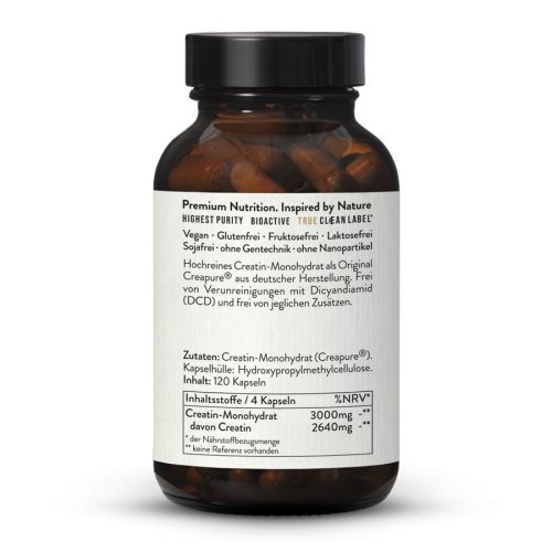 Sunday Natural Products  Creapure ®CREATINKapseln