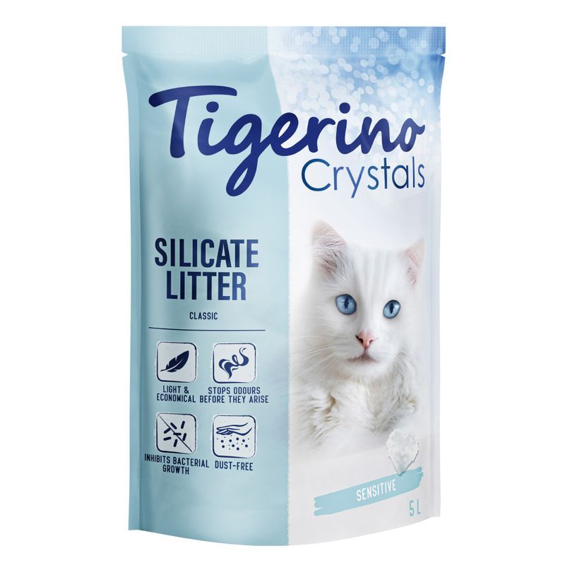 Lots économiques litière Tigerino Crystals 6 x 5 L