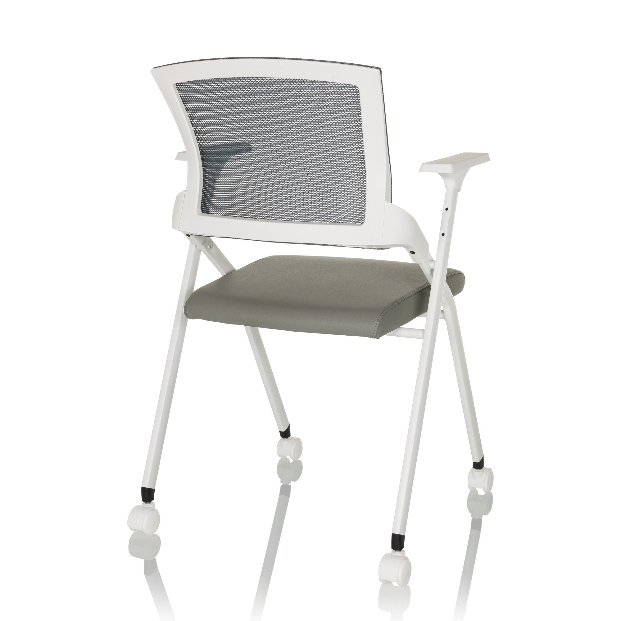 Klappstuhl PRIORITY II W PU Kunstleder/Netzstoff mit Armlehnen hjh OFFICE