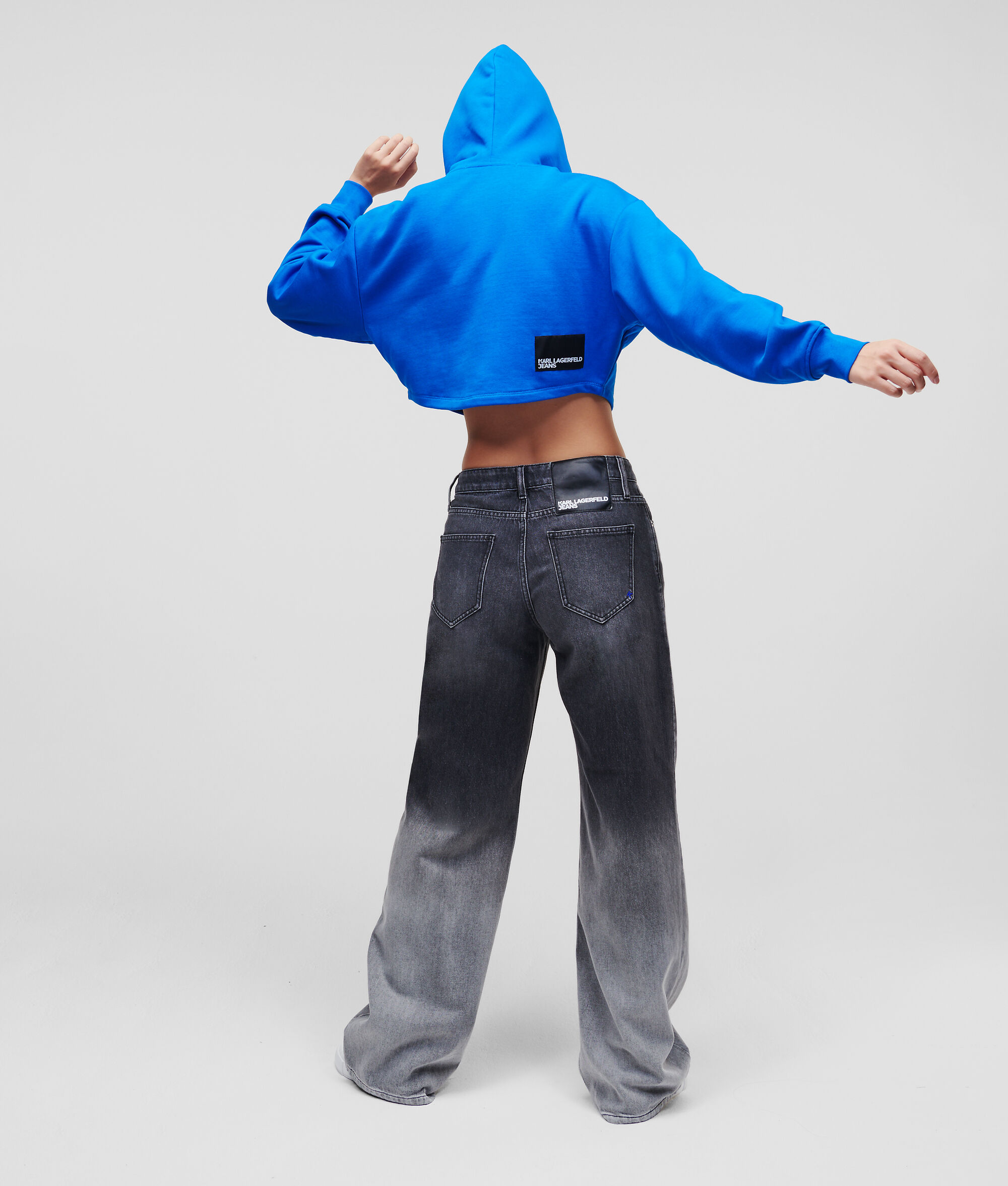 SWEAT À CAPUCHE KLJ CROPPED