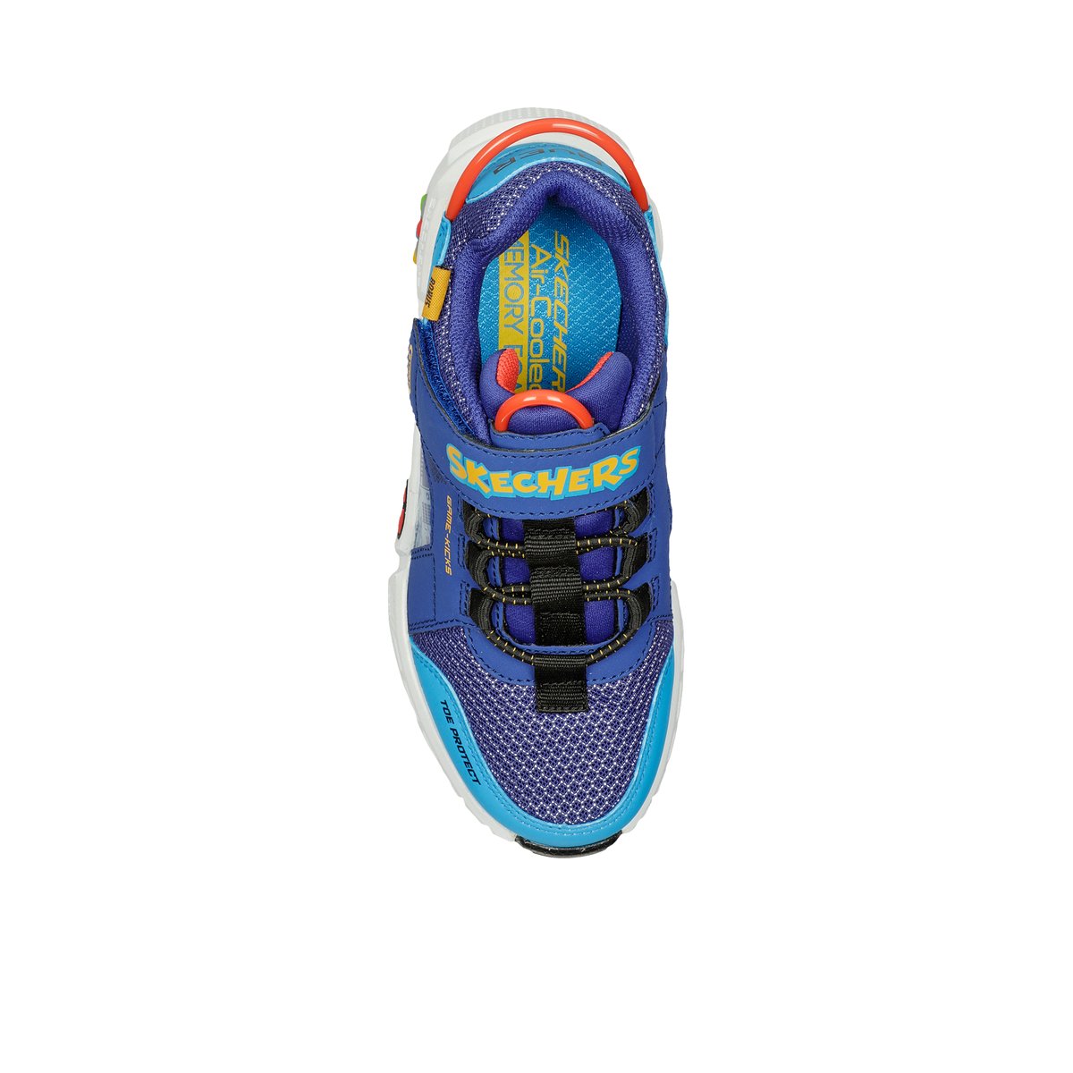 2X les points-Gametrnxv-jb-Baskets - Talon plat - Bleu Moyen