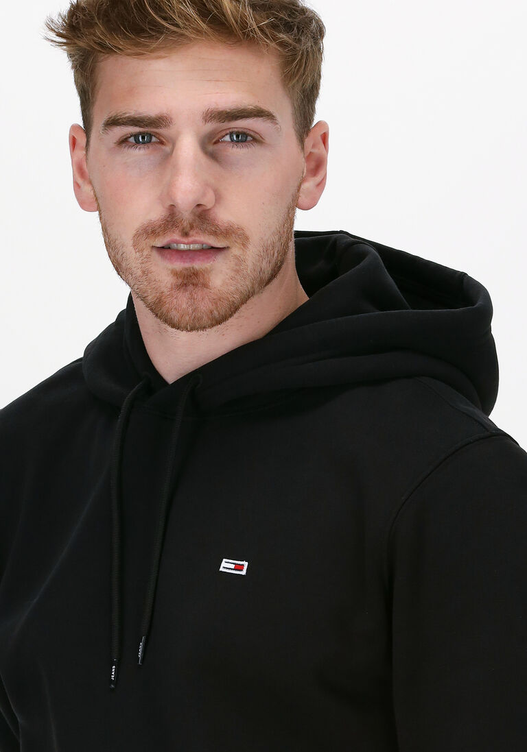 TOMMY JEANS zwarte tommy jeans sweater tjm regular fleece hoodie