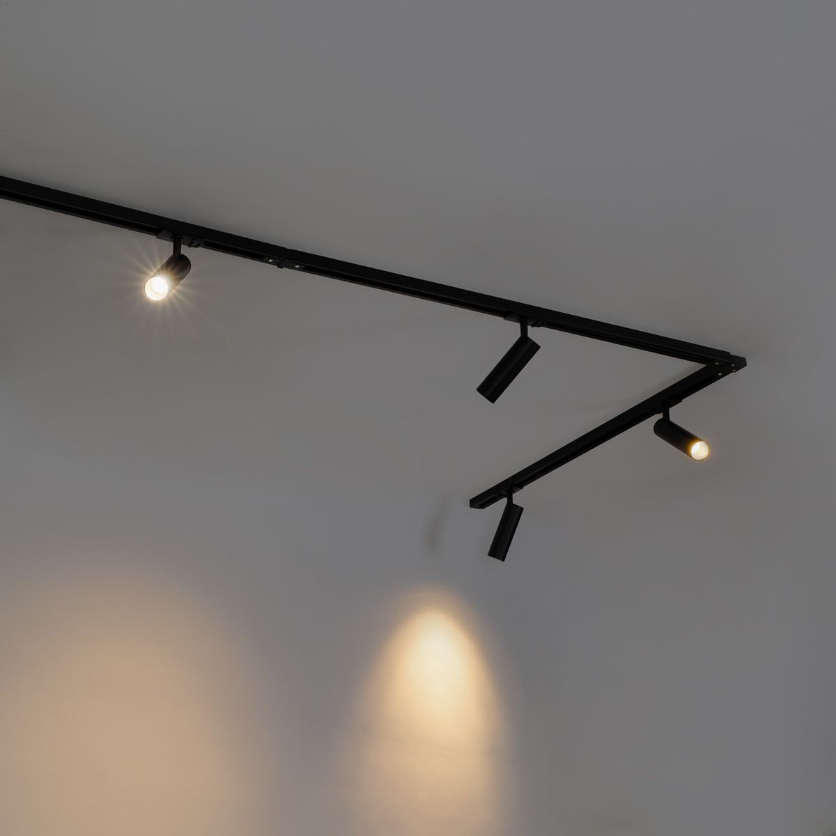 Modern railsysteem met 5 spots zwart 1-fase GU10 35mm - Iconic Jeana Luxe
