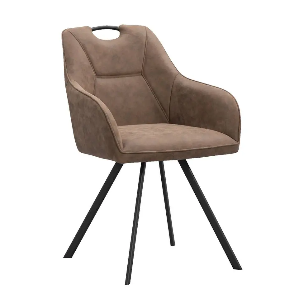 Eetkamerstoel Jesse met armleuning - cognac