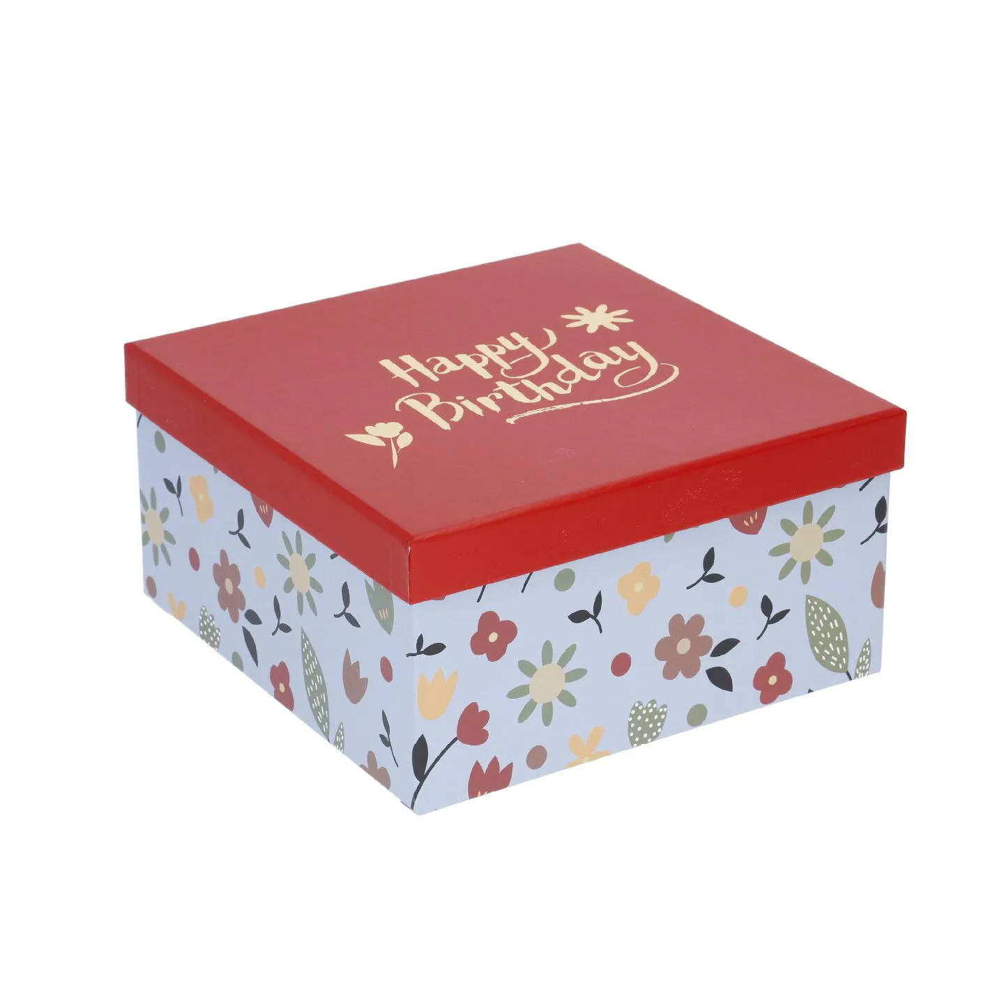 5er Set Geschenkkarton Motiv, blau