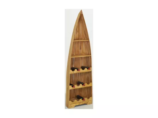 Étagère en acajou Barque 1