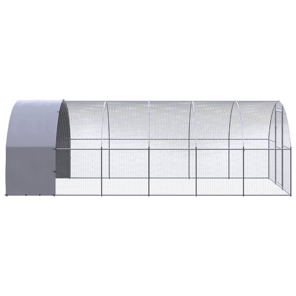 Poulailler d'extérieur 3x6x2 m acier galvanisé
