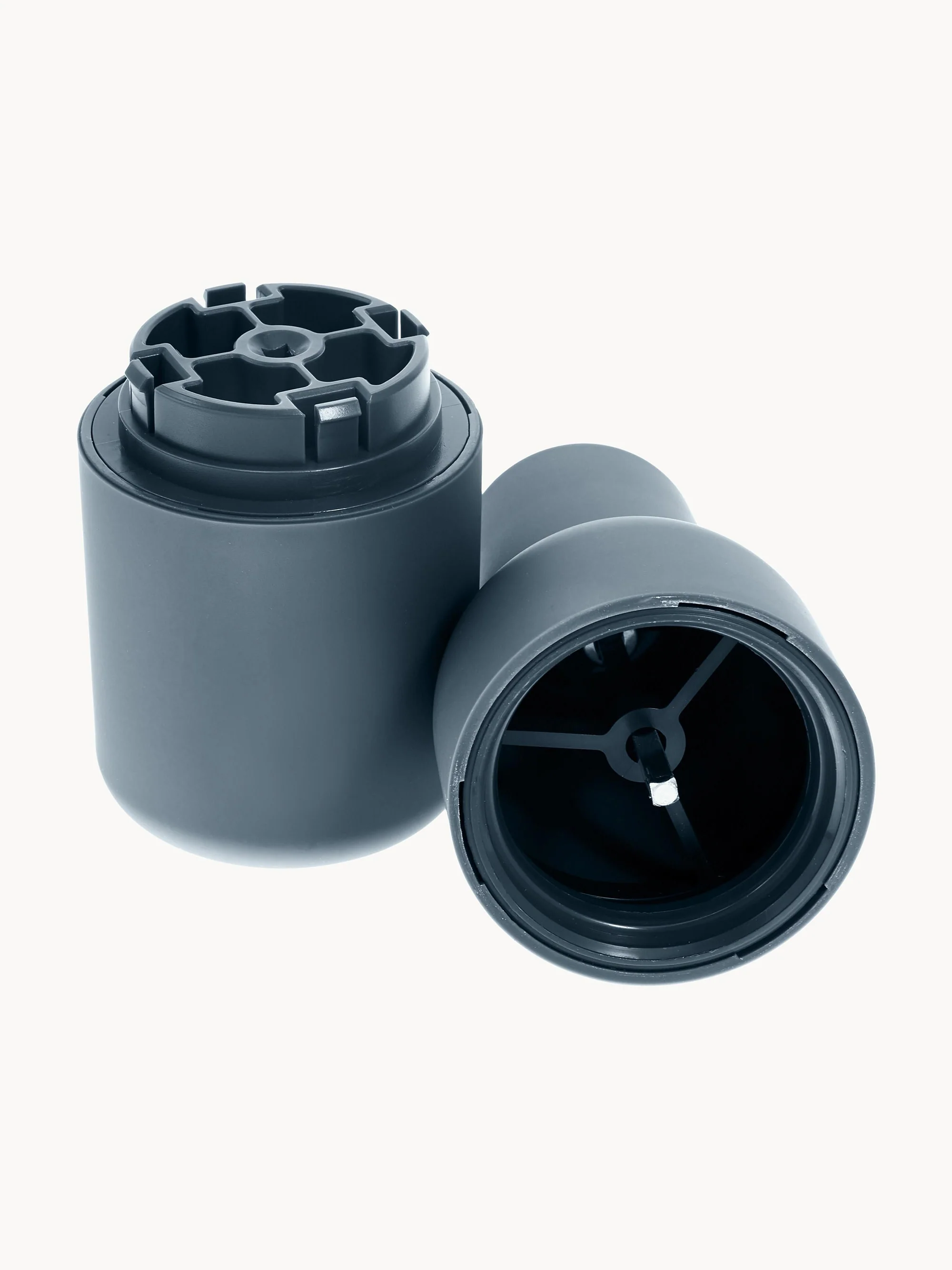Zout- en peperstrooier Bottle Grinder met beukenhouten deksel, 2-delig