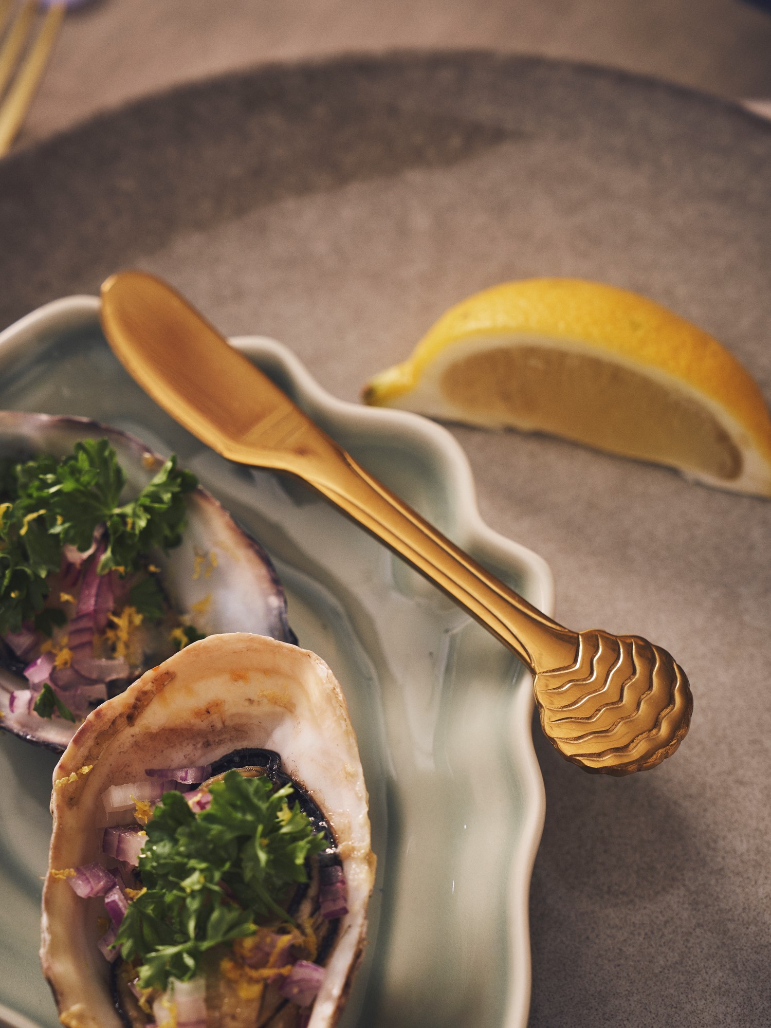 Smørkniv | Rustfrit stål. 13,5 cm.  | Brass