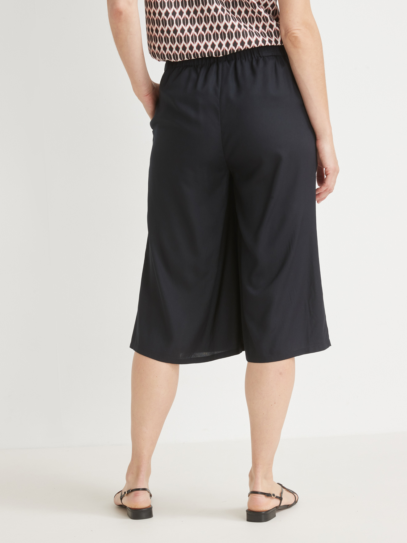 Jupe-culotte entièrement élastiquée