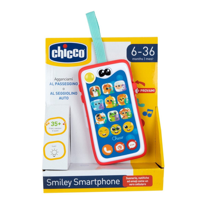Smiley Smartphone - 2 Sprachen - Deutsch - Englisch