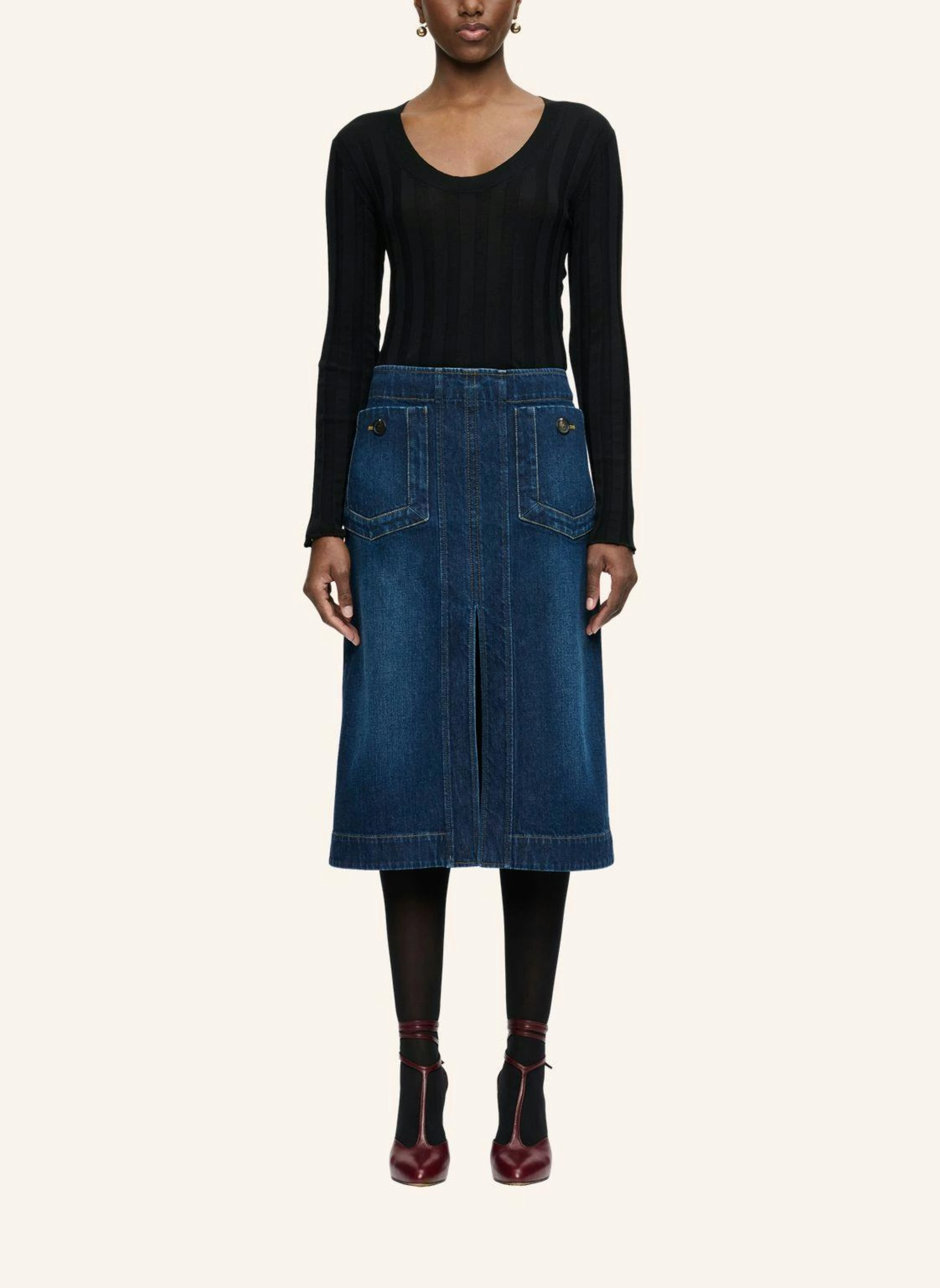 CÂLLAS MILANO FERNANDA Rock aus Denim
