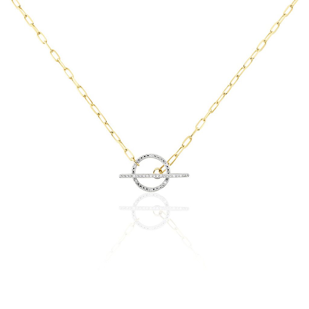 Collier Loved One Or Jaune Diamant