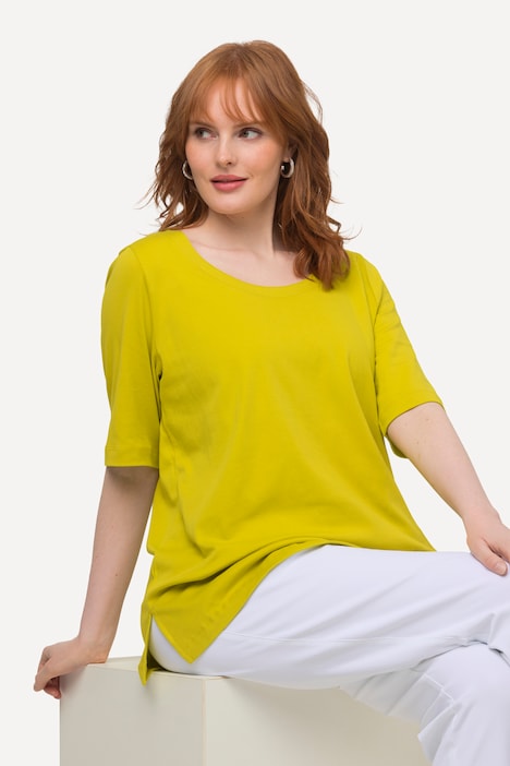 T-Shirt, A-Linie, Rundhals, Halbarm, Pima Cotton
