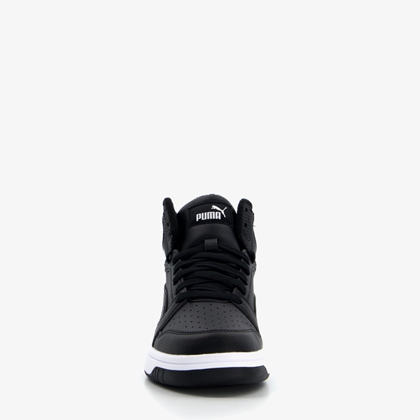 Puma Rebound V6 Mid JR kinder sneakers zwart