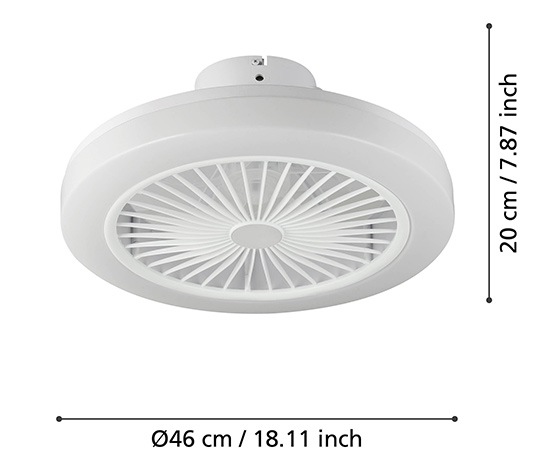 Eglo LED-Deckenventilator »Ortona«