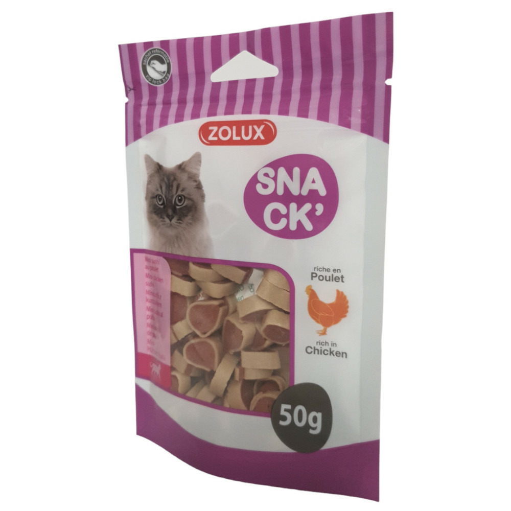 Friandise mini sushi au poulet 50 g pour chat