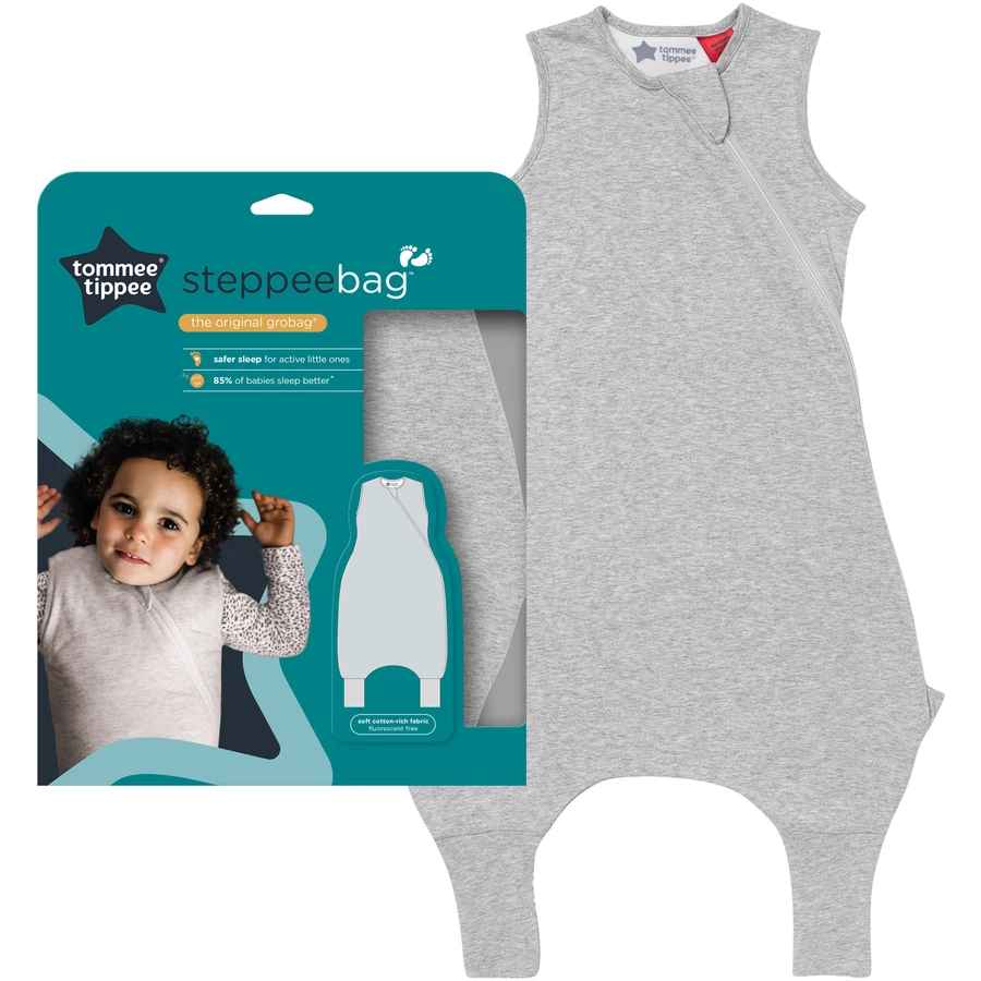 Tommee Tippee Strampler Original-Grobag Steppee 18–36 Monate, 1.0 TOG, grau