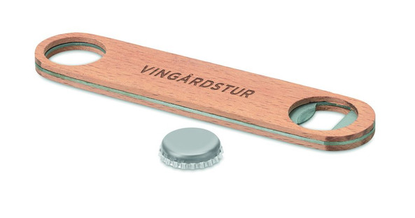 GiftRetail MO9360 - CANOPY Décapsuleur en bois
