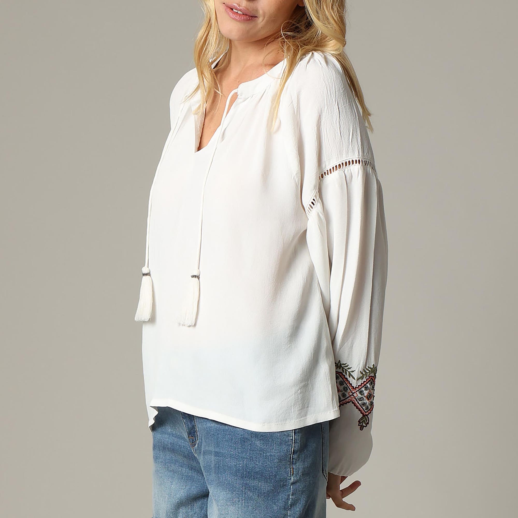 Blouse Femme beige