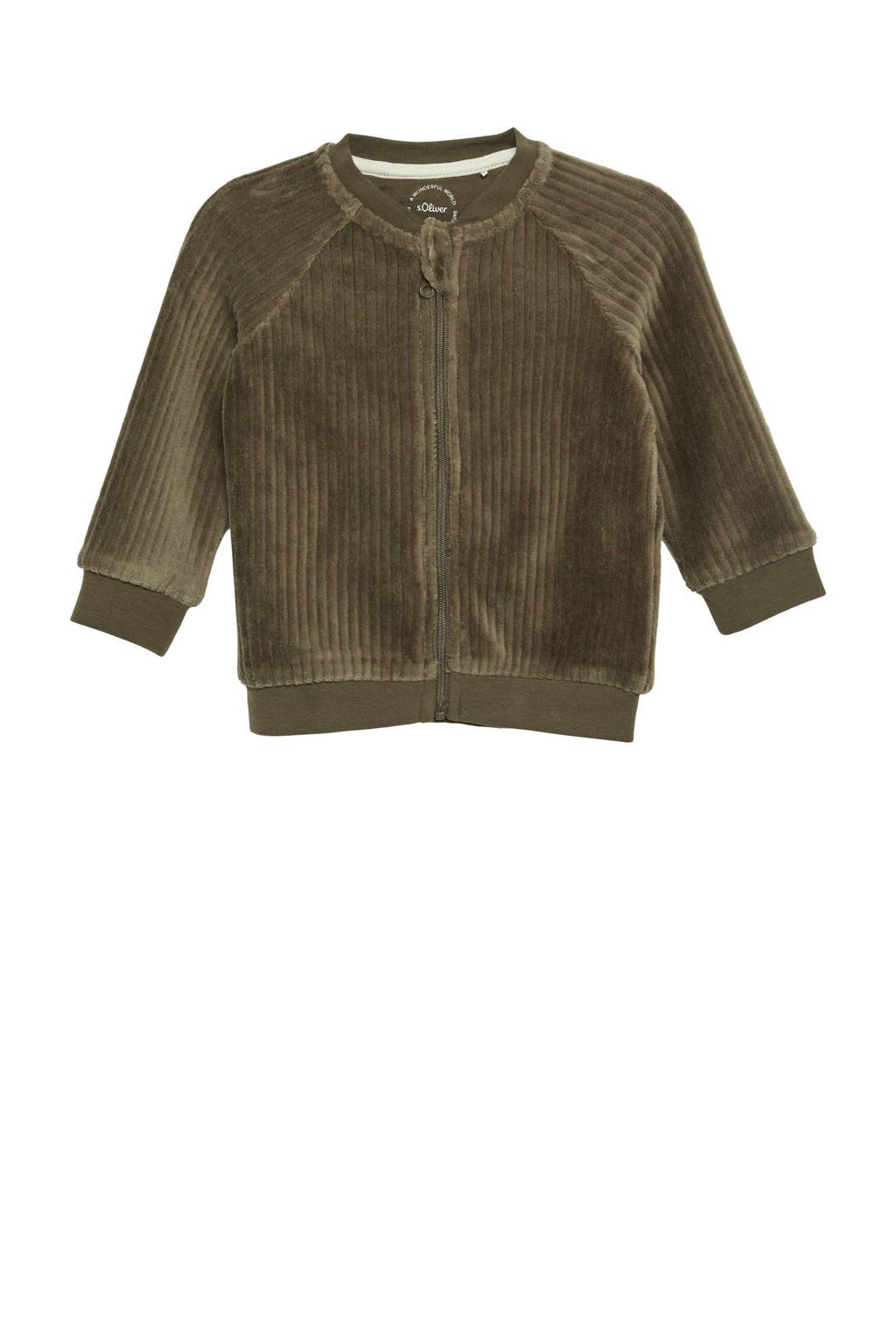 s.Oliver baby vest olijfgroen