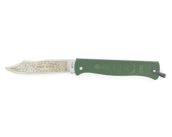 Douk Douk 200 Inox - Manche Acier Couleur VERT Couteau de poche Le Thiers par Cognet Douk Douk