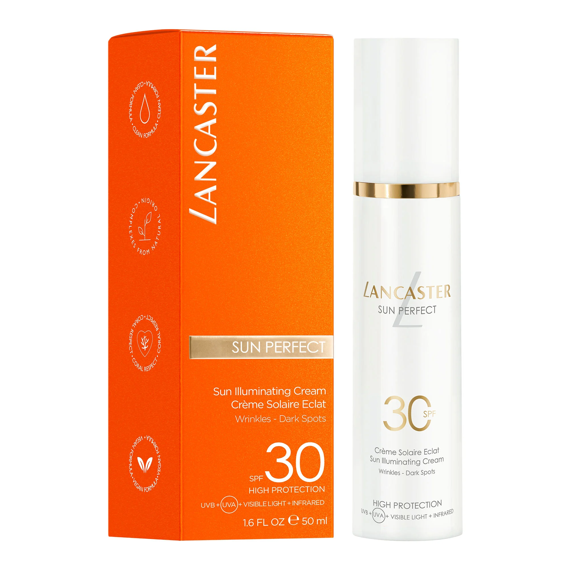 SPF 30 SUN PERFECT CRÈME ÉCLAT RIDES TACHES |