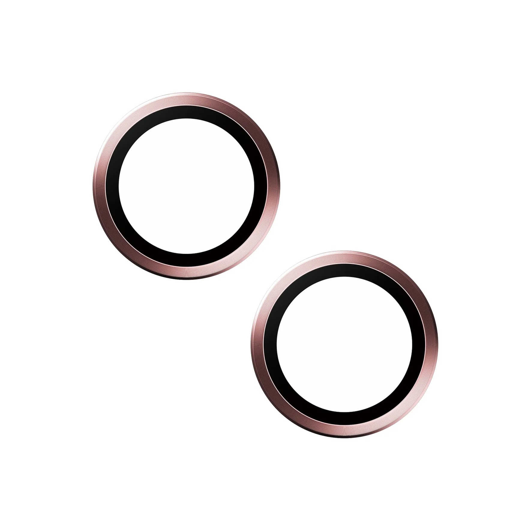 Hoops iPhone 15 / iPhone 15 Plus Kameraschutz Objektiv Ring Protector Abdeckung (1192) - Rosa