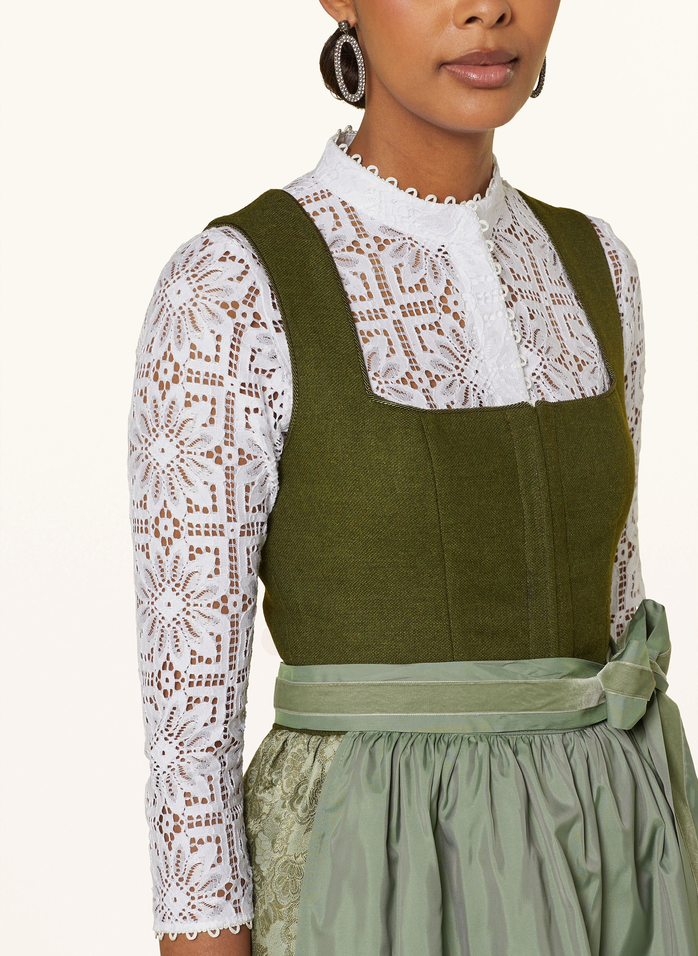 KINGA MATHE Dirndlbluse EVELYN aus Spitze