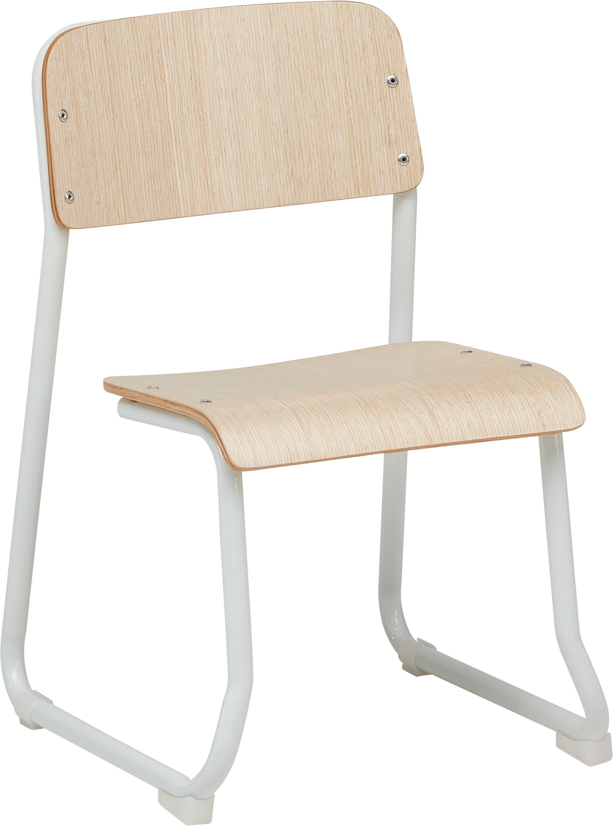 LUCIEL Kinderstuhl - Weiss lackiert / B: 36.0 cm x T: 36.0 cm x H: 52.0 cm