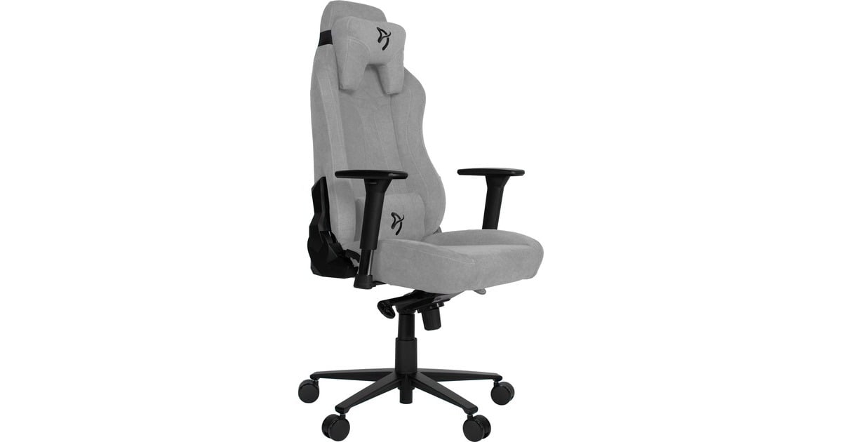 ArozziVernazza Soft Fabric - Light Grey gamestoel  (Lichtgrijs)