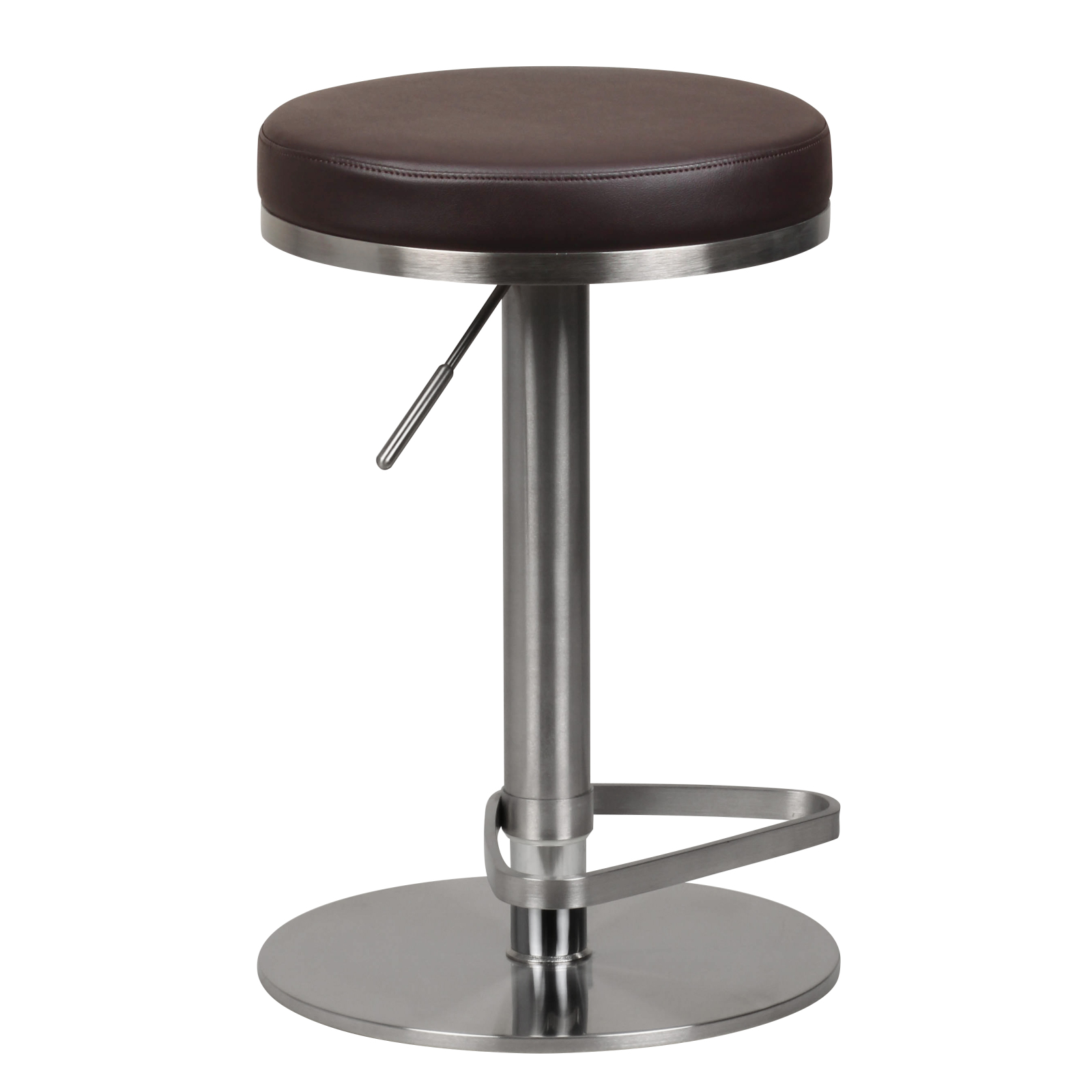 Barhocker - braun - Kunstleder